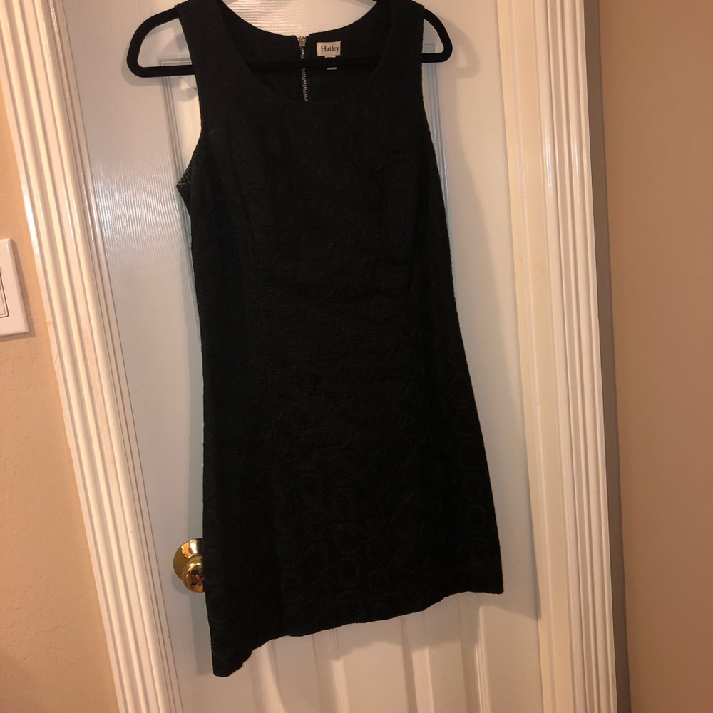 Black Floral Embroidered Dress